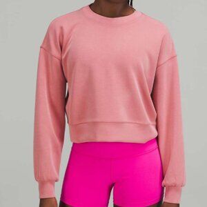 66. Lululemon Perfectly Oversized Cropped Crew *Softstreme Brier Rose